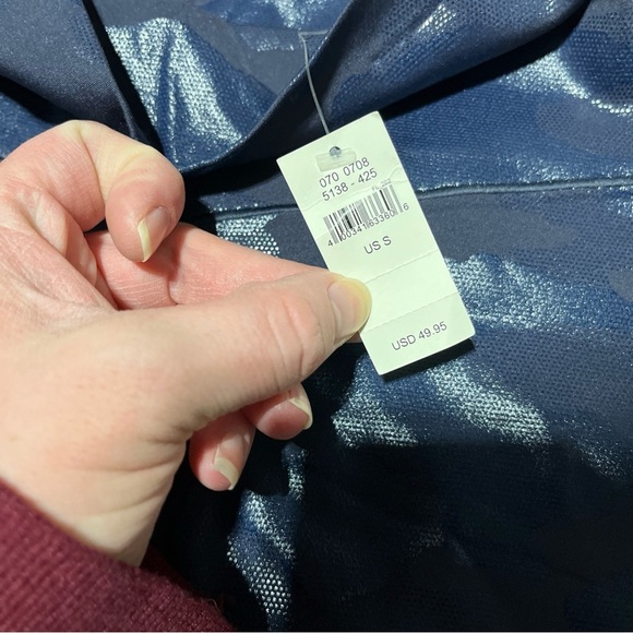 Aerie Offline Real Me 7/8 Legging Hi-Rise Blue Camo Metallic S NWT - Picture 6 of 12